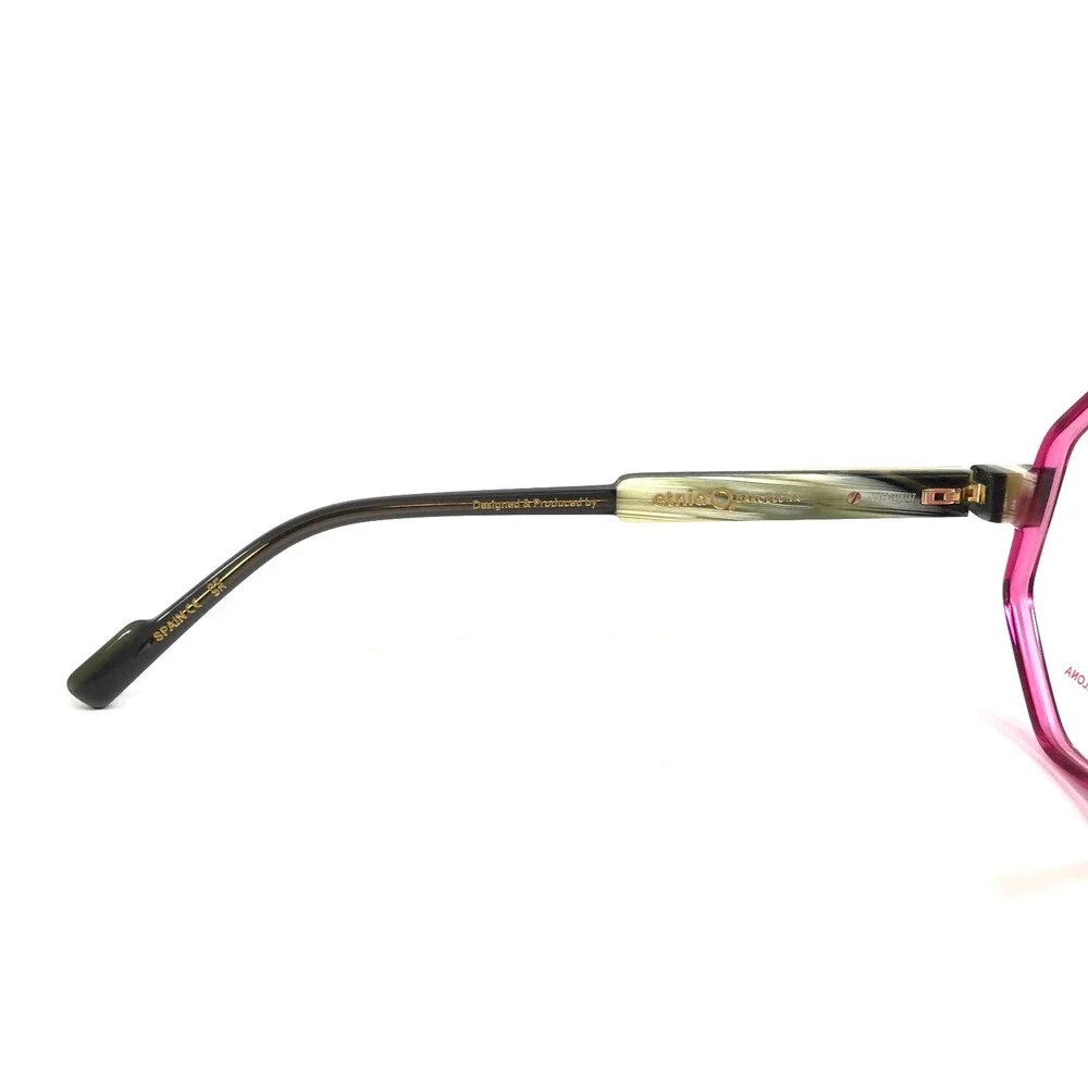 Etnia Barcelona Eyeglasses Frames STELE PKHO Clear Pink Horn Yellow 56-16-138